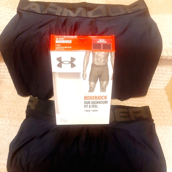 Under Armour Tech Mens Boxer jack 6__inch 2_Pack Under pants New - Picture 1 of 7